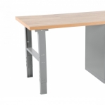 Worktable w. draw. 5 draw. 2000x800 mm, oak