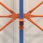 Enkelsidigt grenställ 3 st Pelare, 12 st Arm 600 mm/4000Hx3000Bx600D