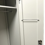 Steel Wardrobe 1900x900x500 RAL 7035 with feet 115 mm CLICK