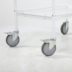 Pöytävaunu kahdella tasolla 766x580x945 valkoinen