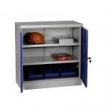 Half-Height Cupboard, 2 shelves 900x900x450 RAL7035/5010