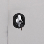 Förvaringsskåp CLICK 2 hyllor, 900x900x450 RAL 7035/7035 omonterat