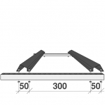 Tire shelf 1000x400