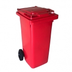 Refuse bin 120L blue