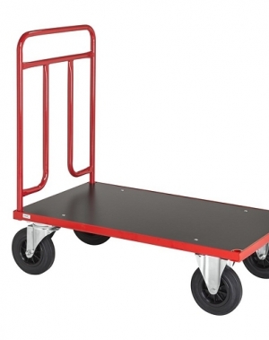 Platform trolley 1000x600x1000 mm, 500 kg, punane