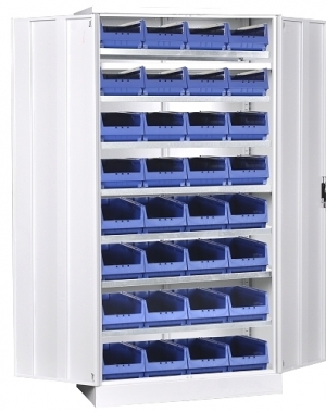 Box locker 1950x915x457, 7 shelves, 32 bins 350x206x150