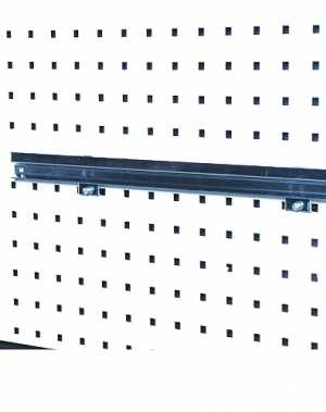 Plastic tray strip 555 mm with fixing to the perforated panel