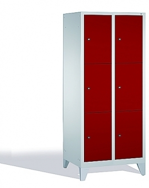 3-tier locker, 6 doors, 1850x810x500 mm