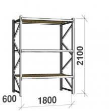 Starter bay 2100x1800x600 480kg/level,3 levels with chipboard used