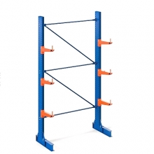 Cantilever rack Starter bay 2500Hx1500Wx900D, 2 pcs L-posts+6 arms 600mm/500kg