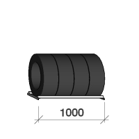 Tire shelf 1000x500