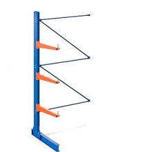 Cantilever rack Add-on bay 2500Hx1500Wx1300D, 1 pcs L-post+3 arms 1000mm/400kg