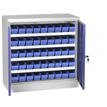 Box locker 900x900x450, 4 shelves, 45 bins 400x90x95