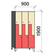 Z-locker 1900x900x545,6 doors